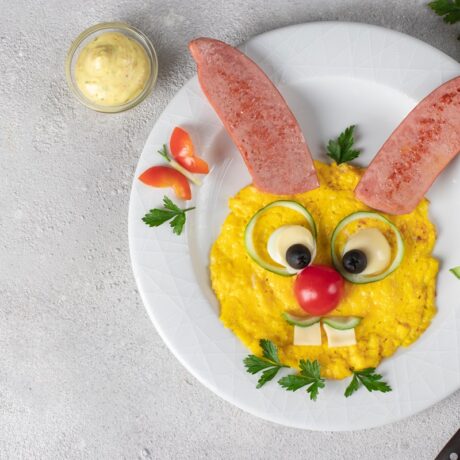 Omletă la abur cu spanac și brânză
