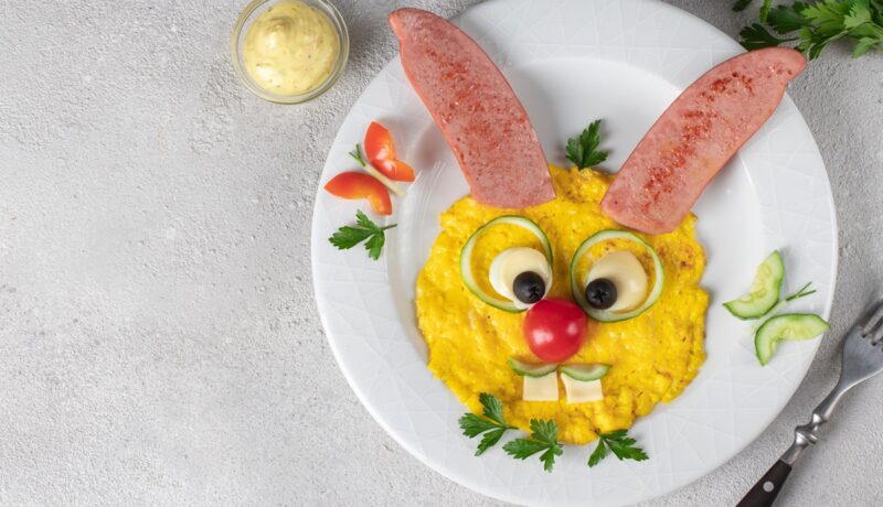 Omletă la abur cu spanac și brânză